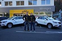 Matthias Glarner und Kilian Wenger unterwegs mit dem  Opel Mokka X